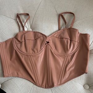 Women's Tan Bustier Top